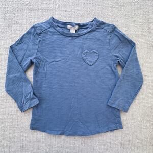 Crewcuts Blue Heart Tee VGUC 2/3
